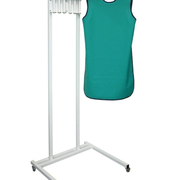 Jezdny wieszak rtg na 6 fartuchów